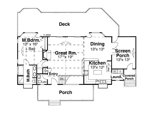 Main Level image of Shelton II House Plan